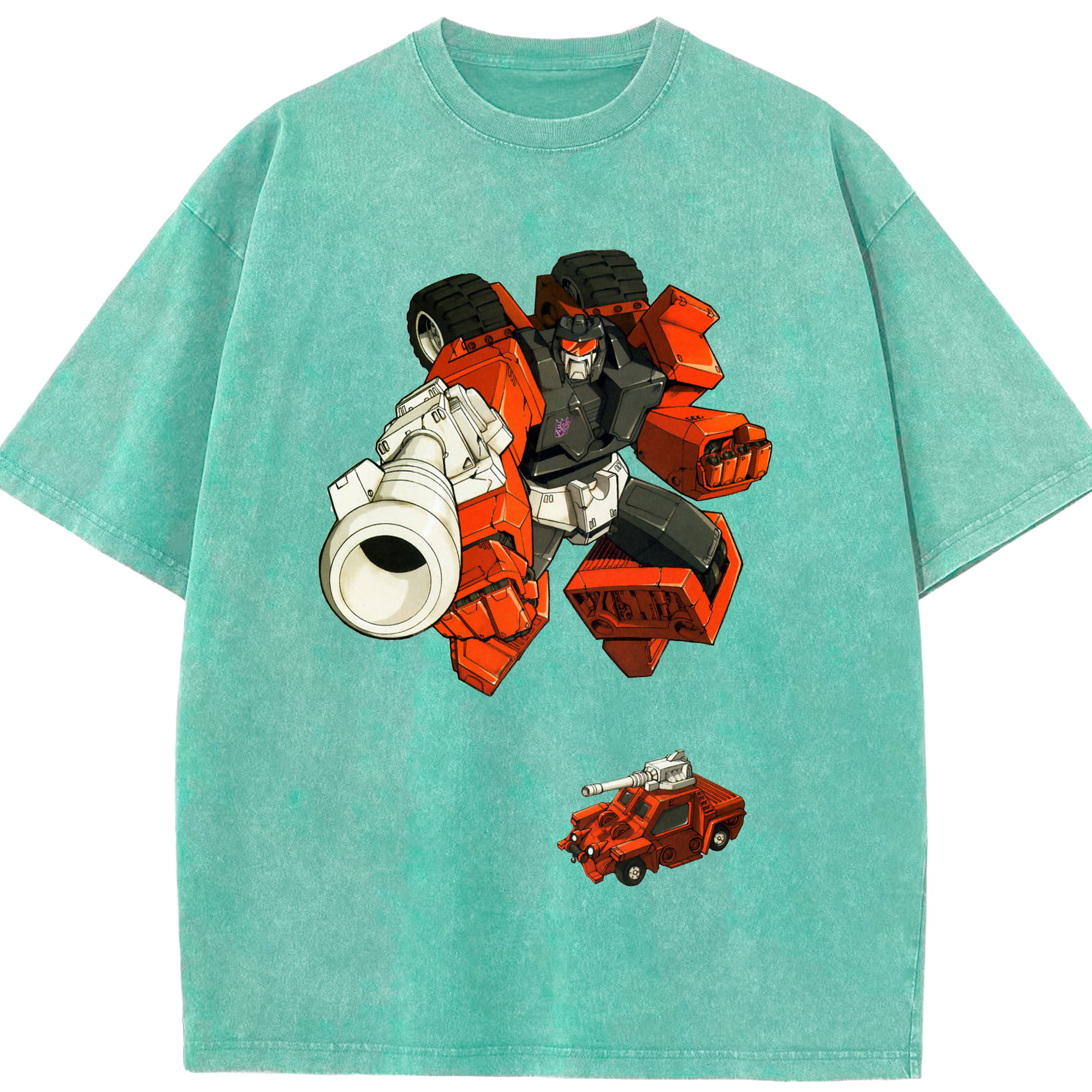 （画像用）  綿100% ヴィンテージ風 半袖Tシャツ（フロントプリント）